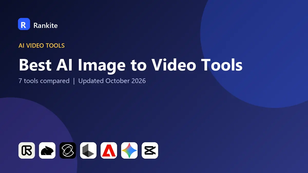Best AI Image to Video Tools in 2026: 7 Tools Compared