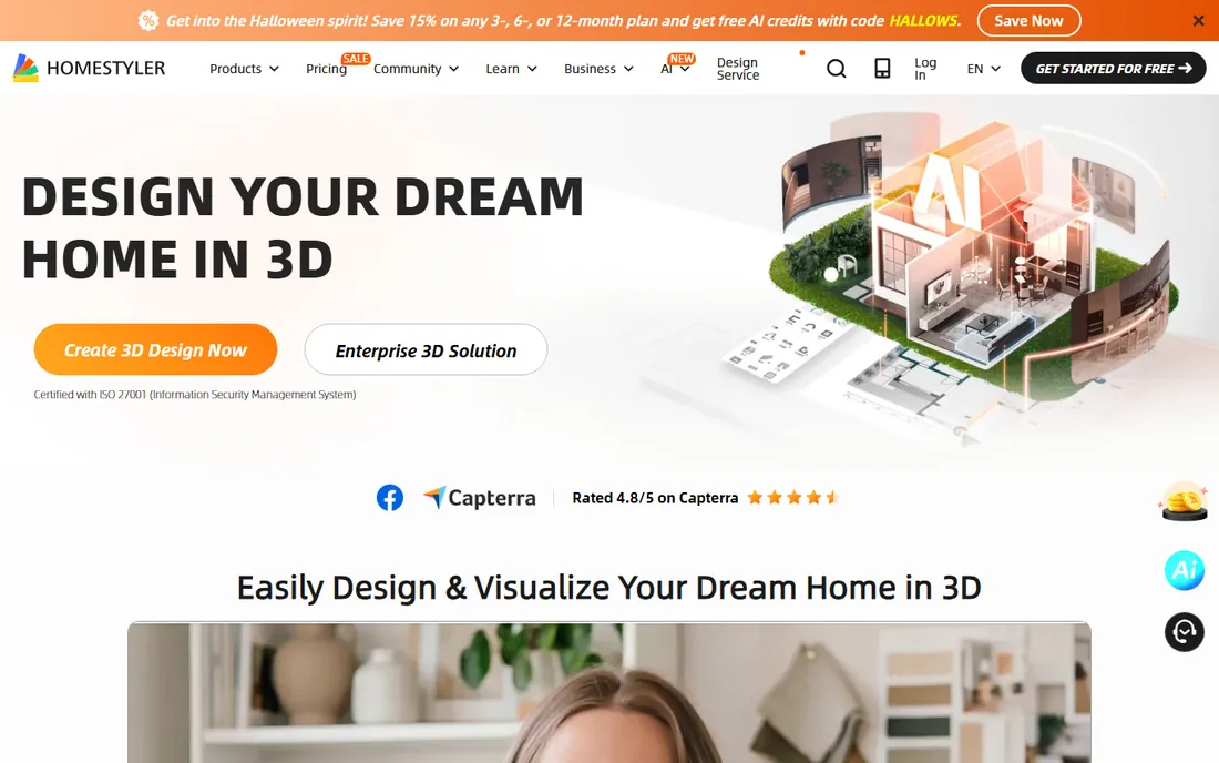 Homestyler homepage