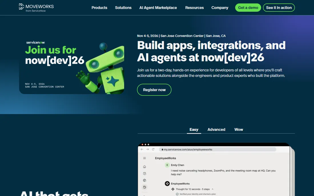 Moveworks homepage
