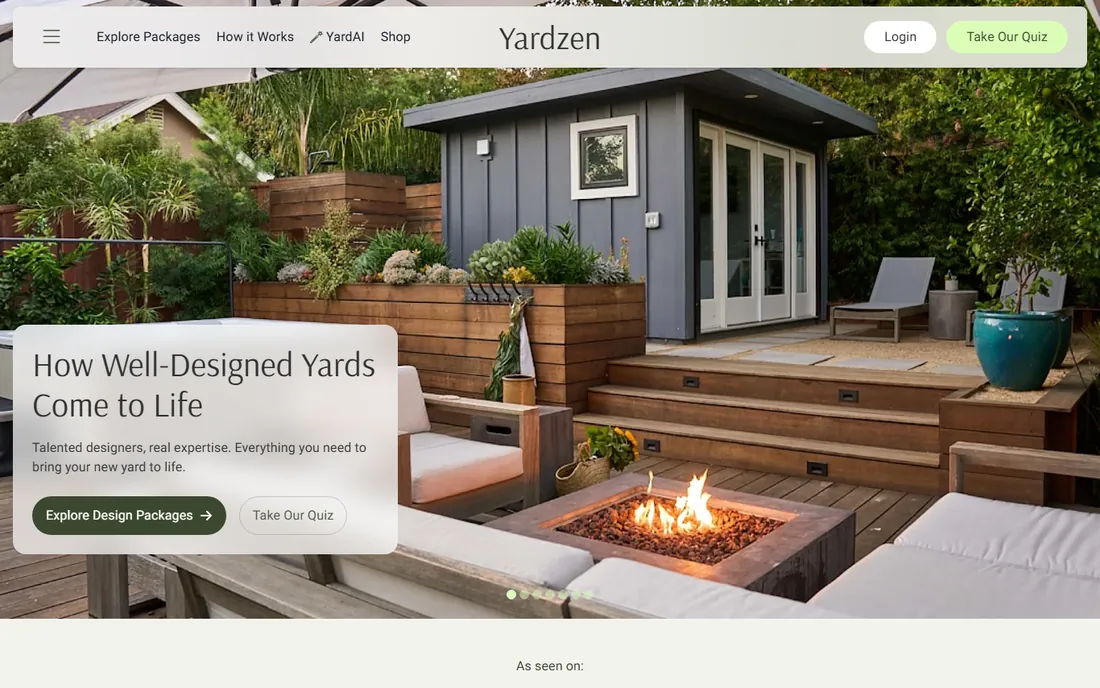 Yardzen homepage
