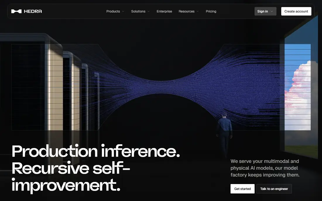 Hedra homepage