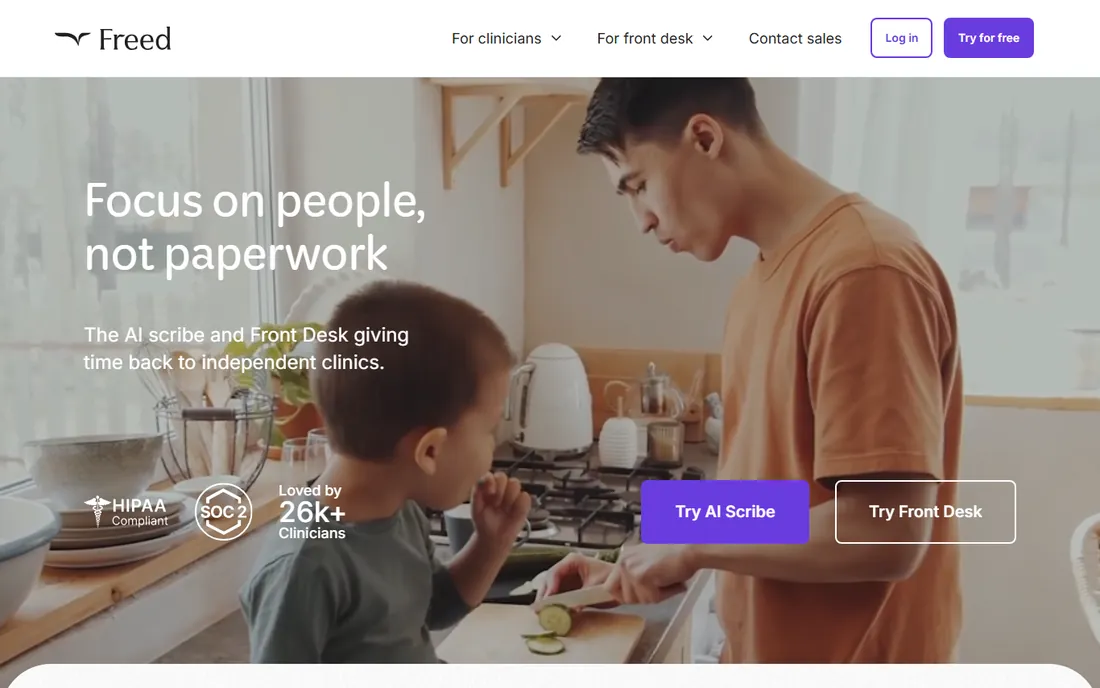 Freed homepage
