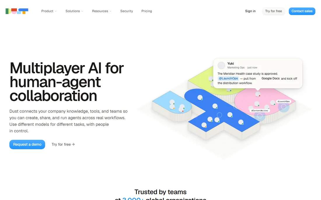 Dust homepage