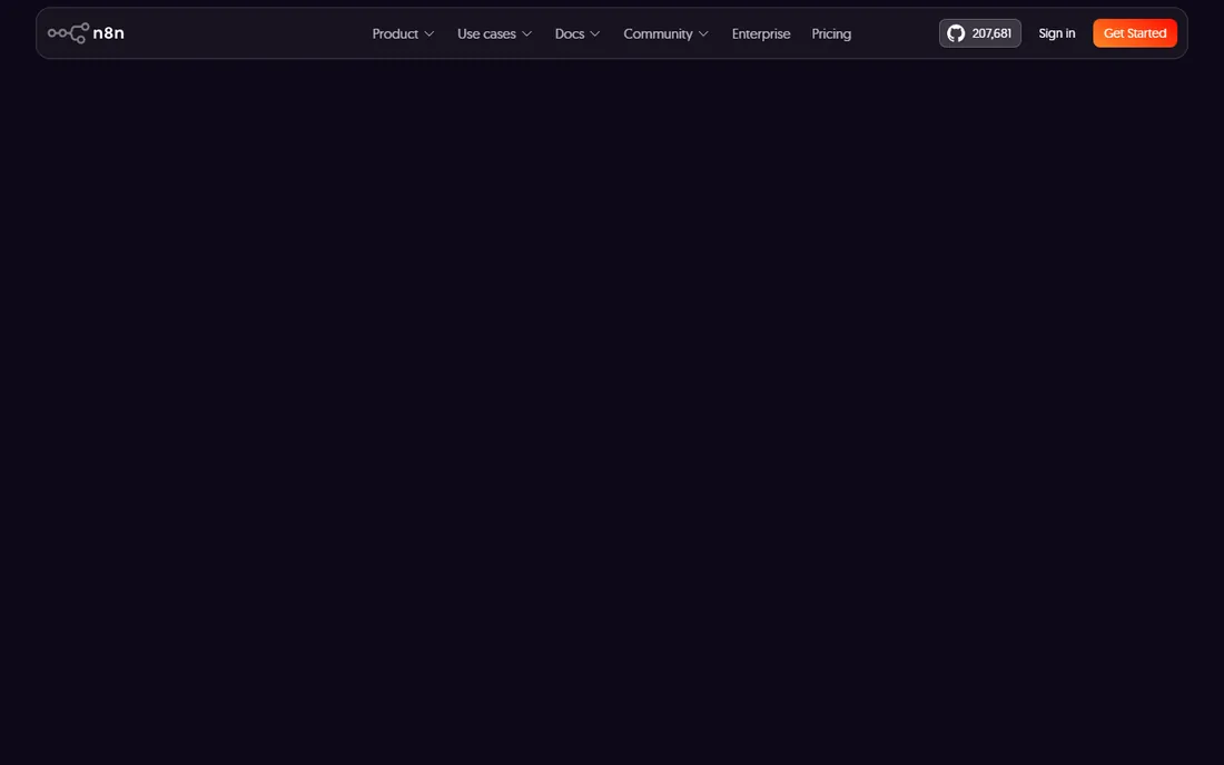 n8n homepage