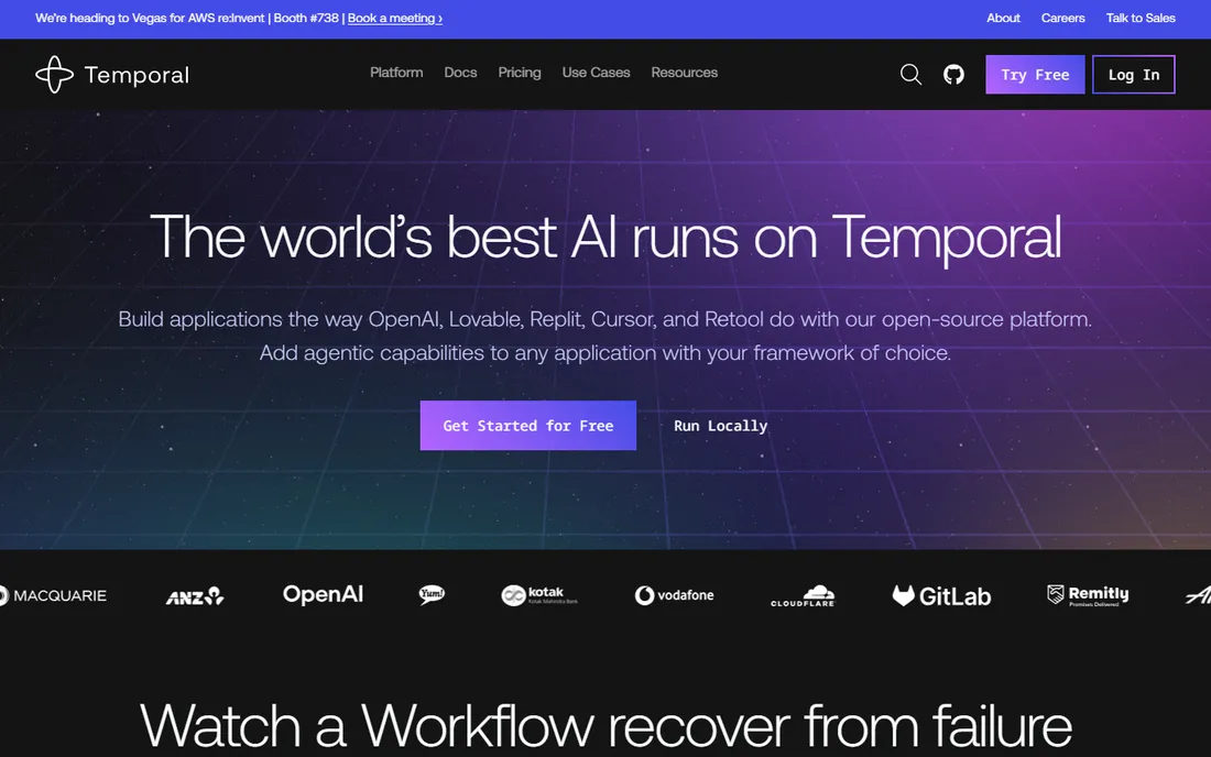 Temporal homepage