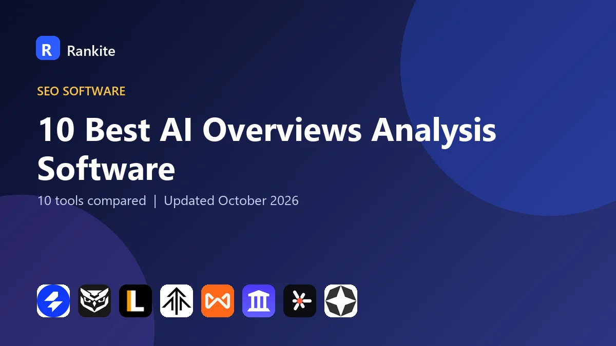 10 Best AI Overviews Analysis Software in 2026: 10 Tools Compared