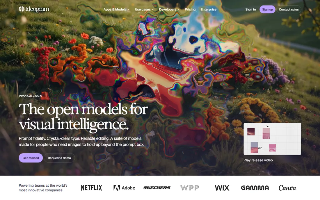 Ideogram homepage