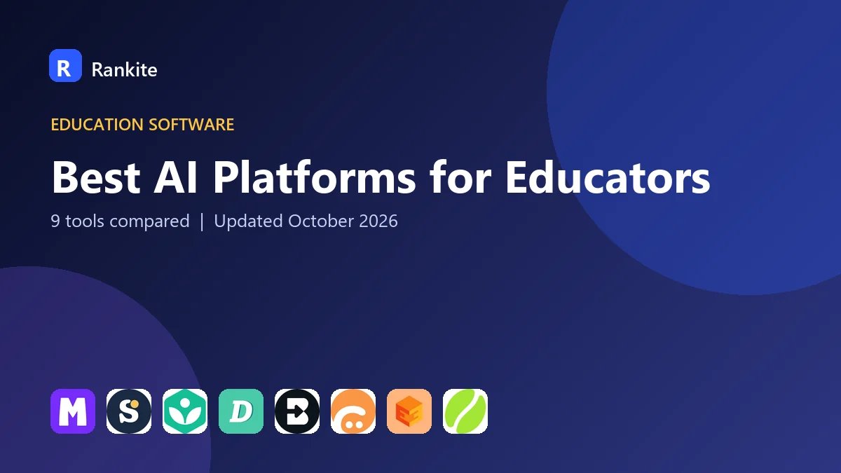 Best AI Platforms for Educators in 2026: 9 Platforms Compared