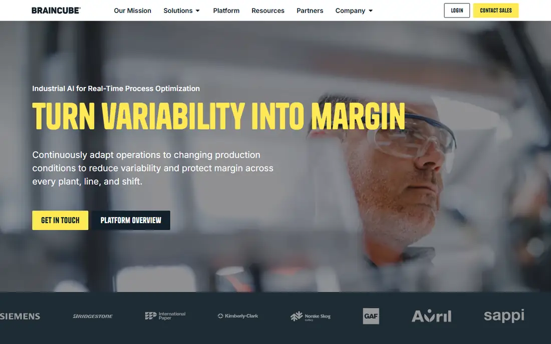 Braincube homepage
