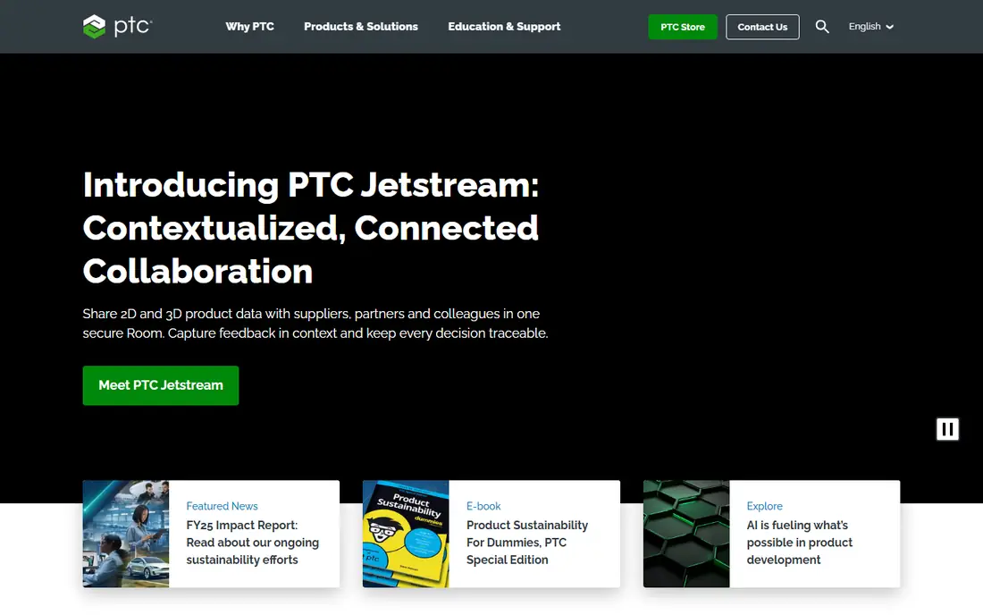 PTC ThingWorx homepage