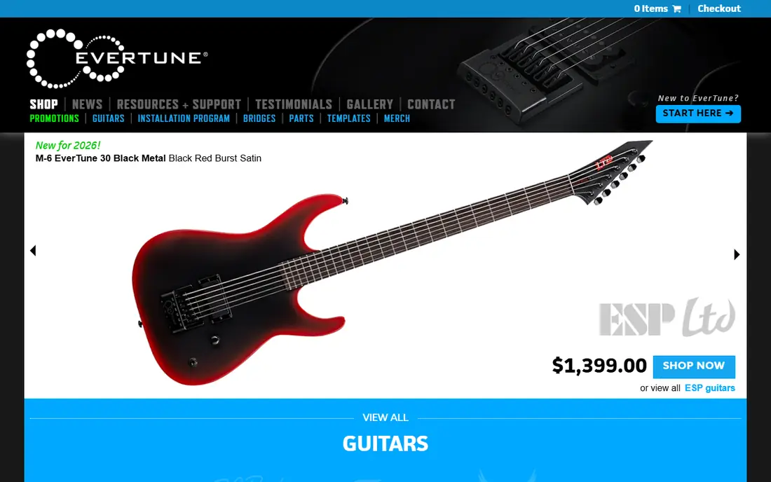 Evertune homepage