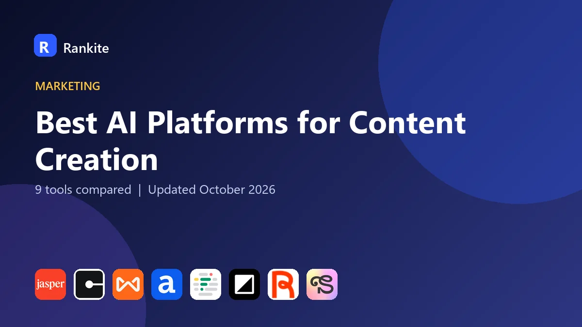 Best AI Platforms for Content Creation in 2026: 9 Tools Compared