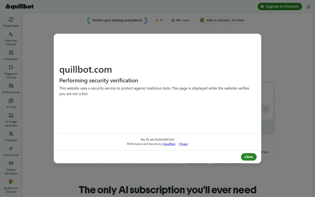 QuillBot homepage