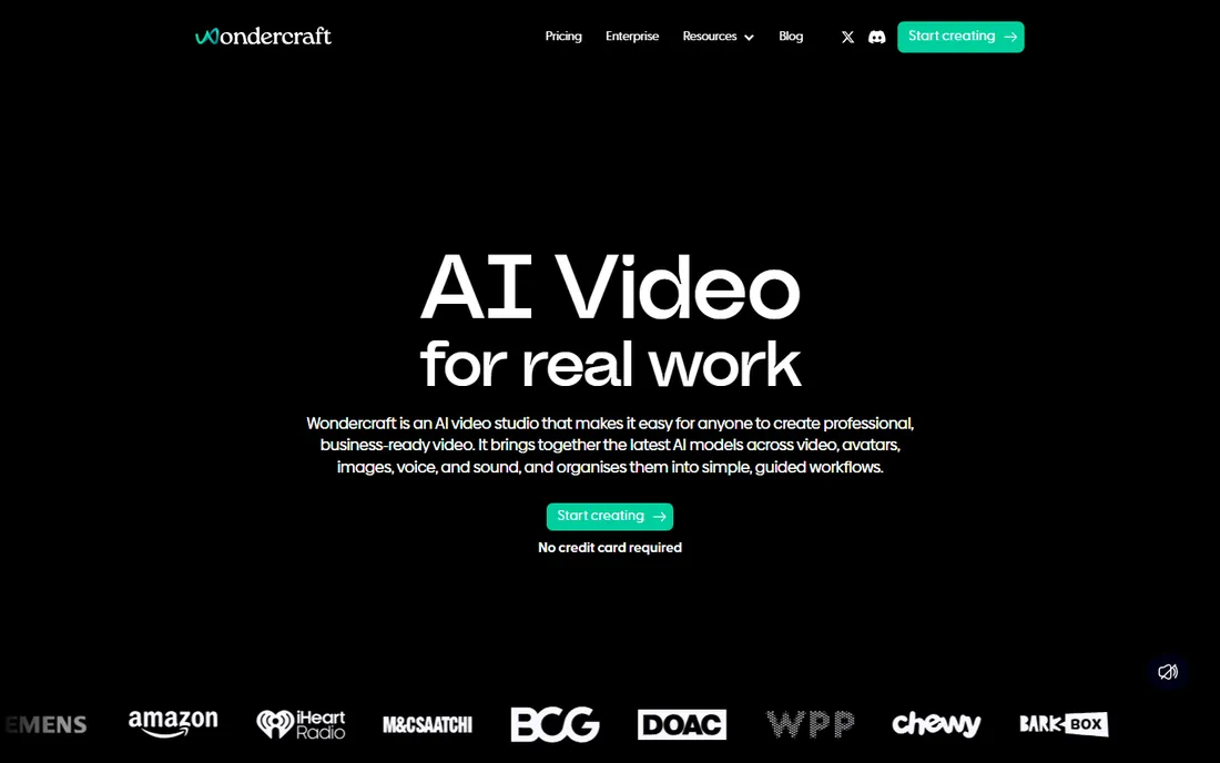 Wondercraft homepage