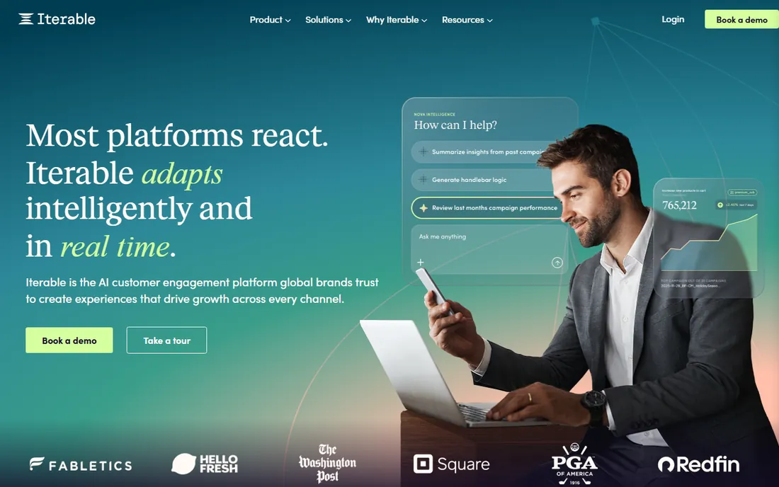 Iterable homepage