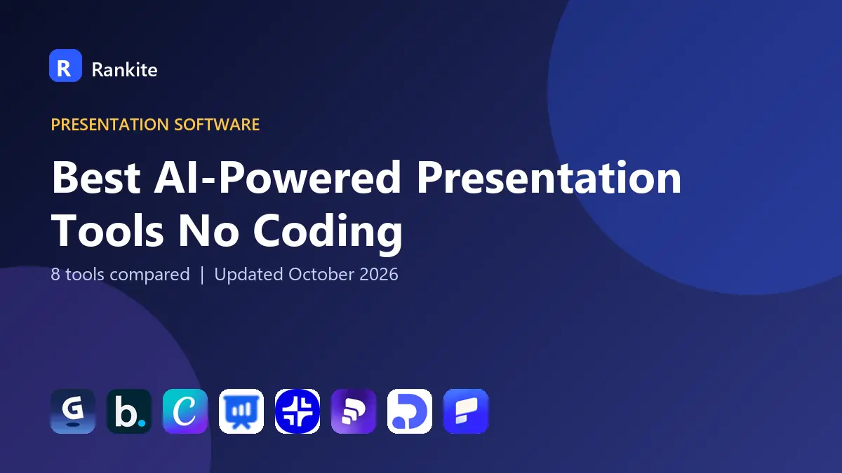 Best AI-Powered Presentation Tools No Coding in 2026: 8 Tools Compared