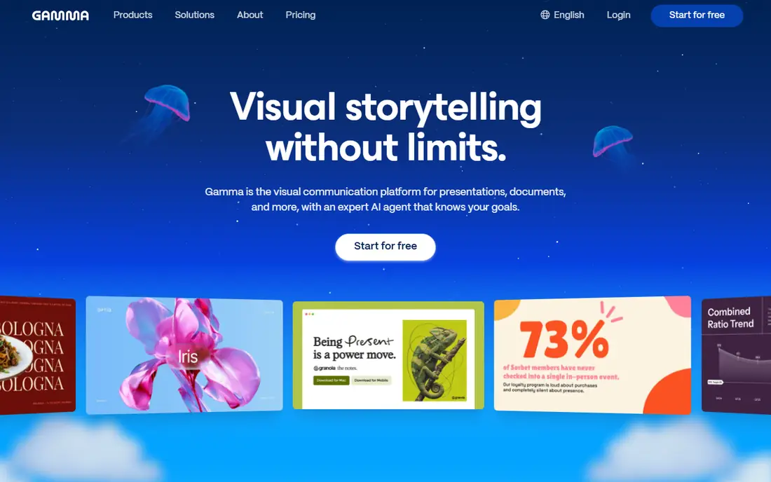 Gamma homepage
