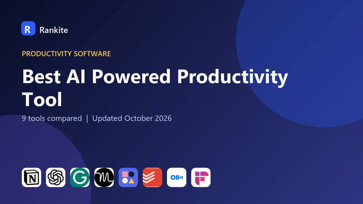 Best AI Powered Productivity Tool in 2026: 9 Tools Compared