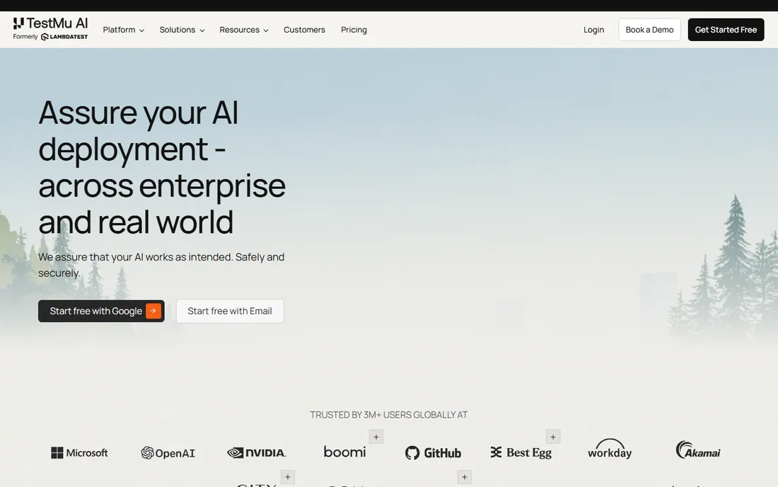 LambdaTest (TestMu AI) homepage