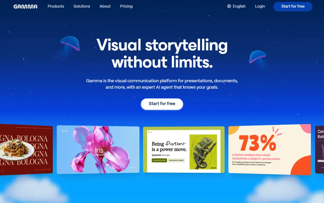 Gamma homepage