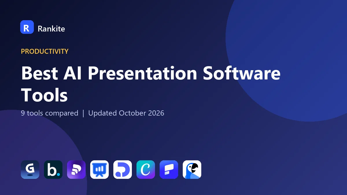 Best AI Presentation Software Tools in 2026: 9 Tools Compared