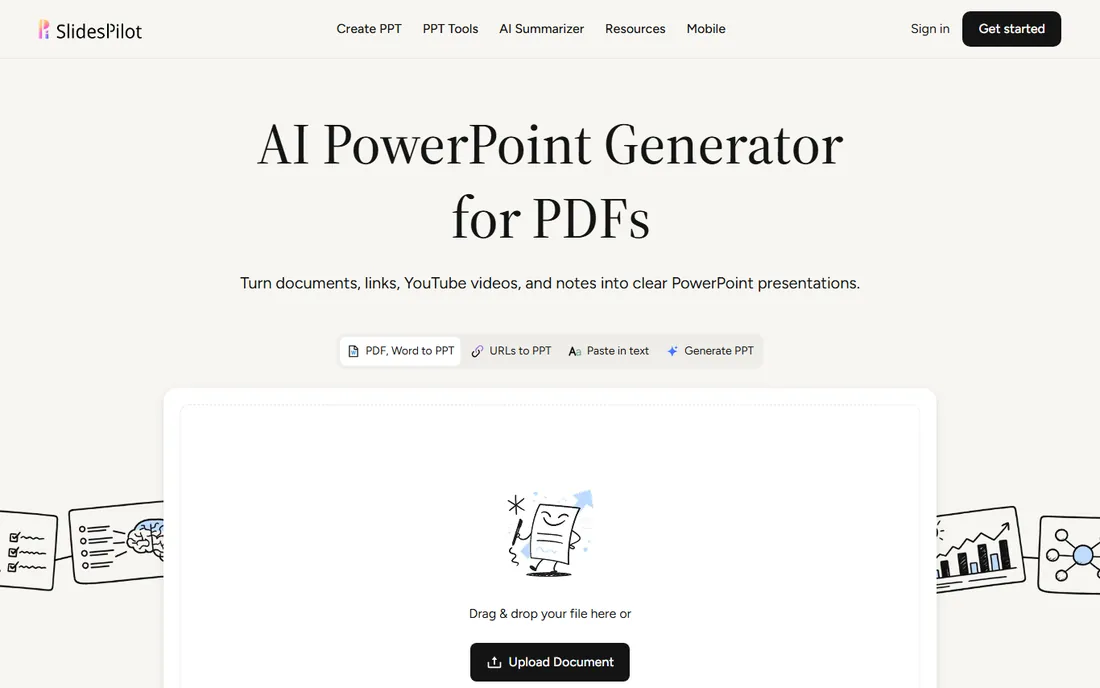 SlidesPilot homepage