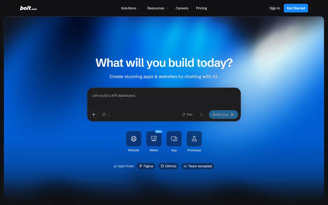 Bolt homepage