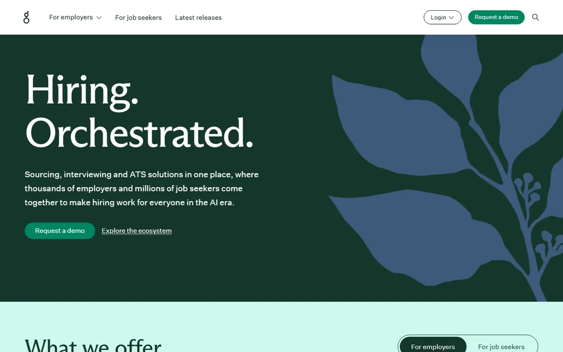 Greenhouse homepage