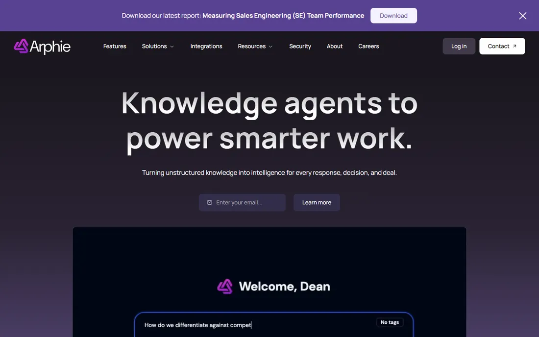 Arphie homepage