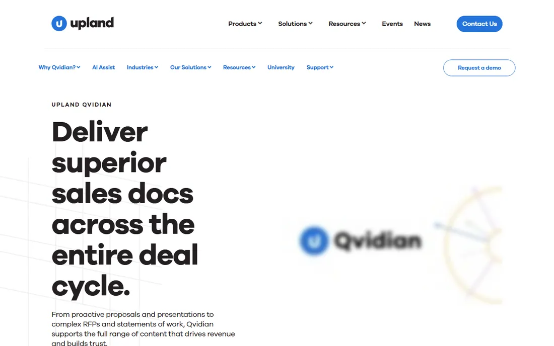 Qvidian homepage