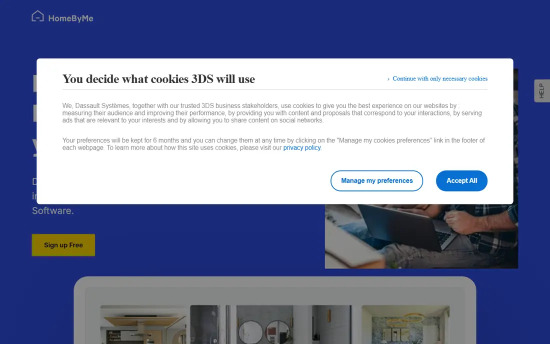HomeByMe homepage