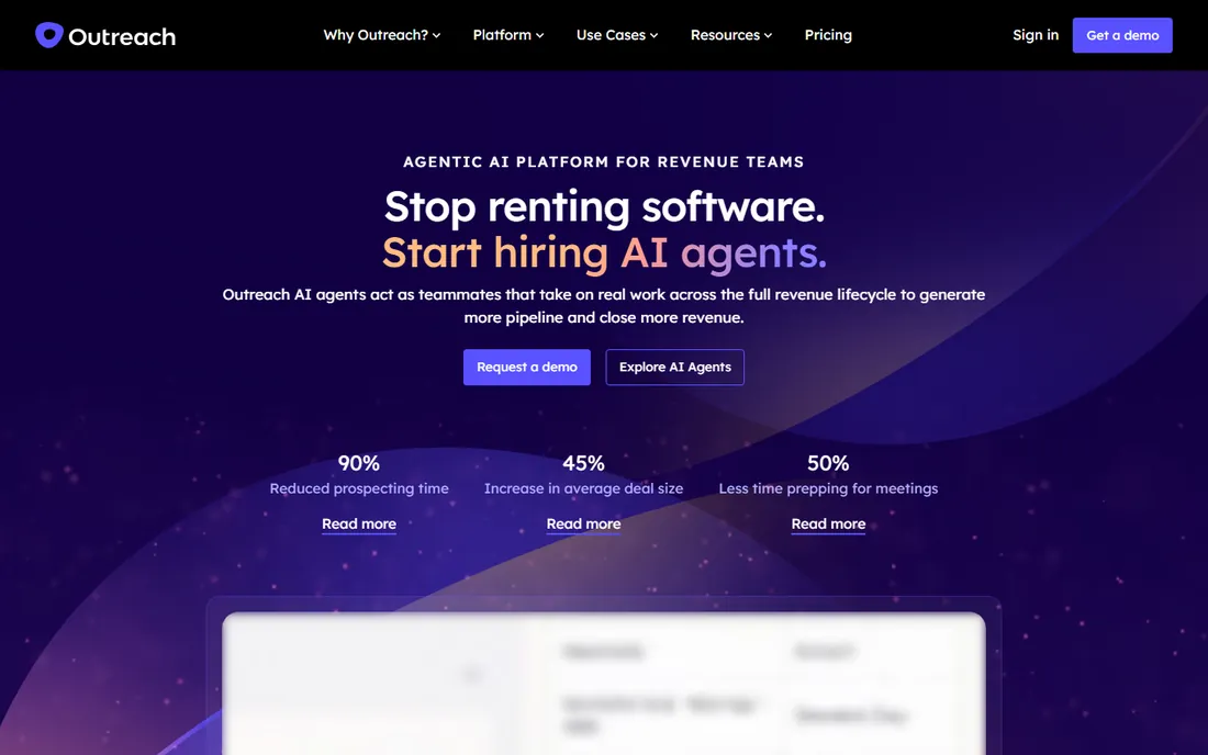 Outreach homepage