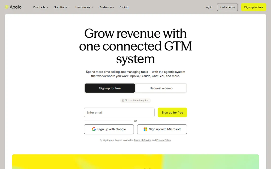 Apollo homepage