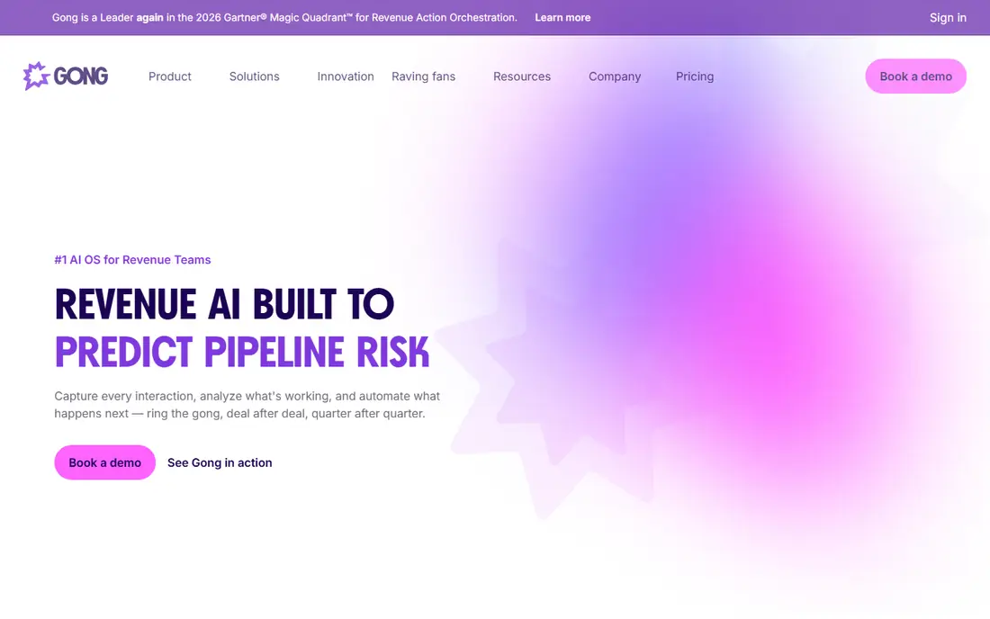 Gong homepage