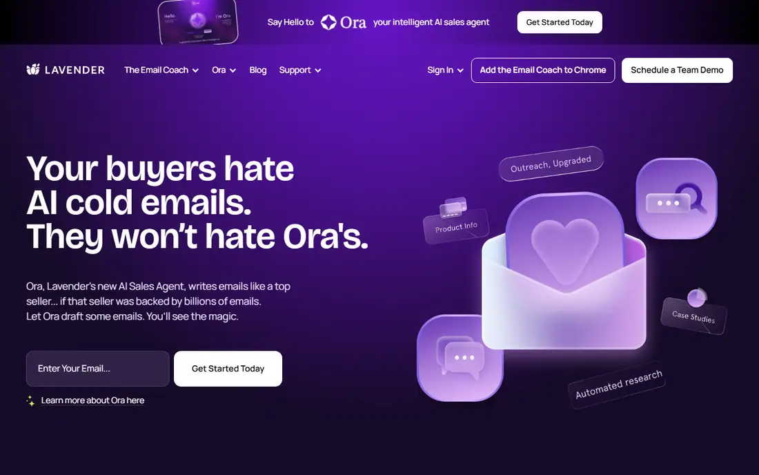 Lavender homepage