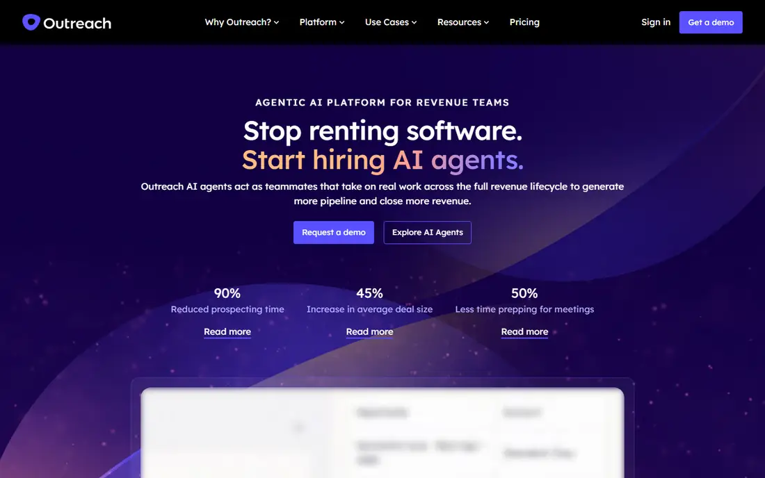 Outreach homepage