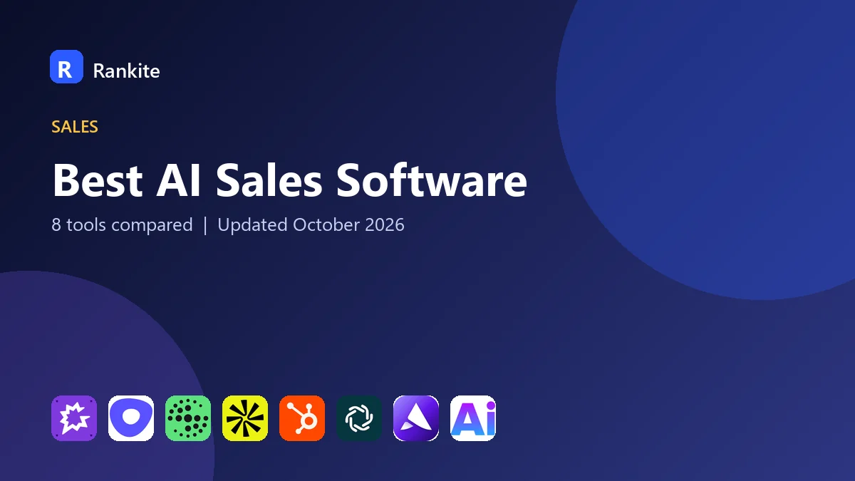 Best AI Sales Software in 2026: 8 Tools Compared