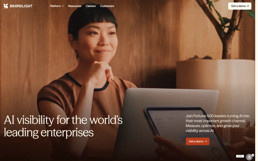 Brandlight homepage