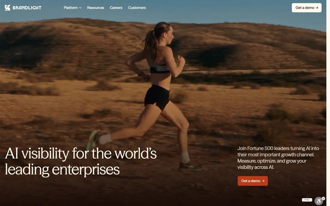 Brandlight homepage