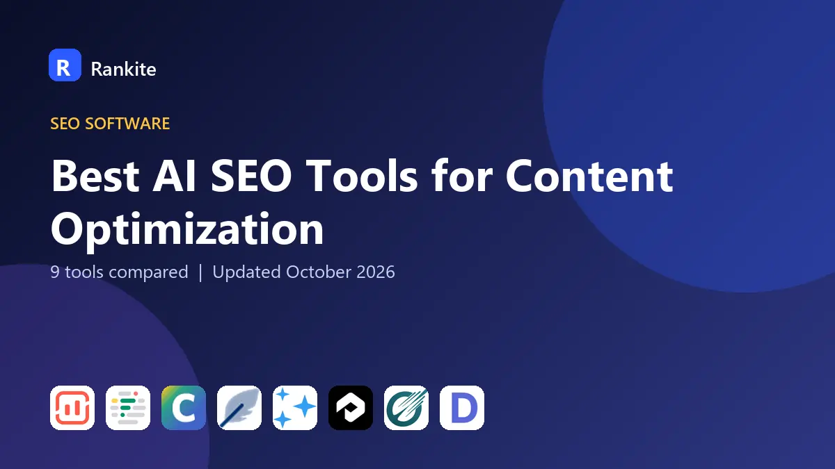 Best AI SEO Tools for Content Optimization in 2026: 9 Tools Compared