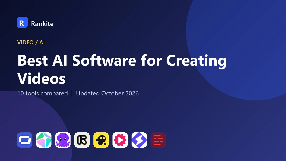 Best AI Software for Creating Videos in 2026: 10 Tools Compared