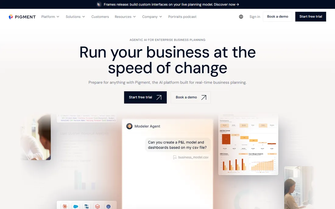 Pigment homepage