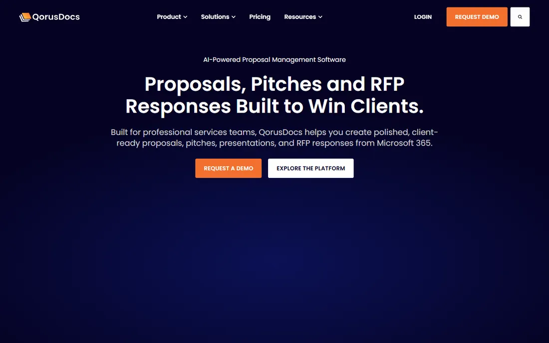 QorusDocs homepage