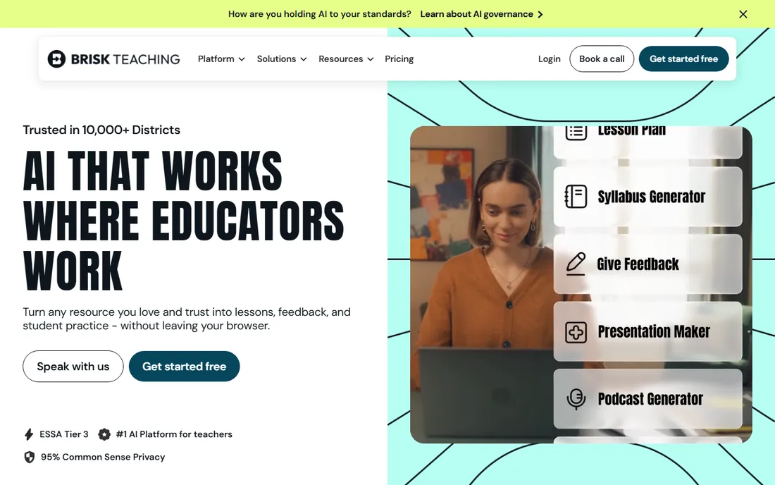 Brisk Teaching homepage