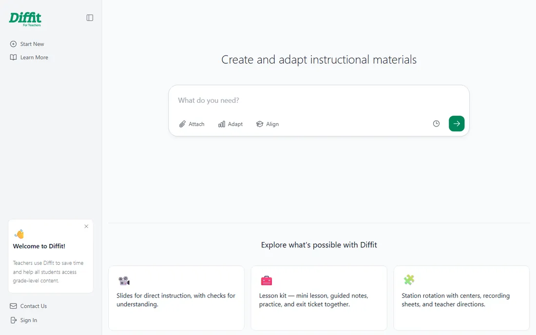 Diffit homepage