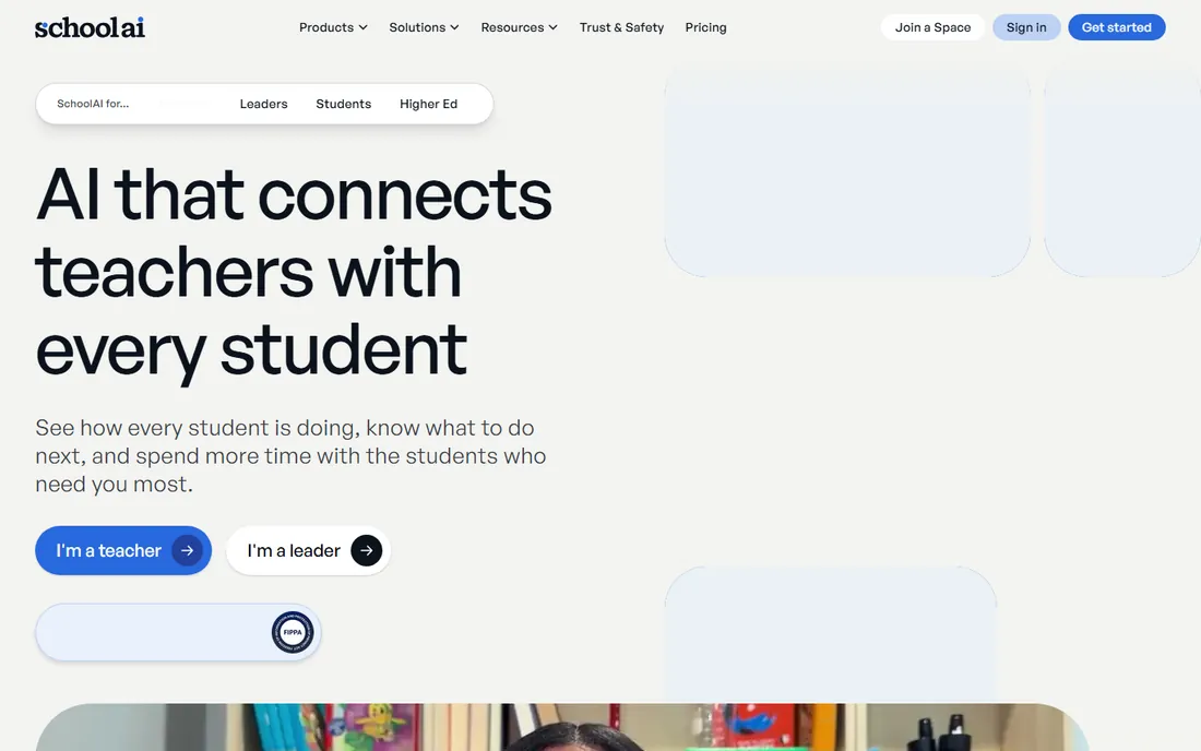 SchoolAI homepage