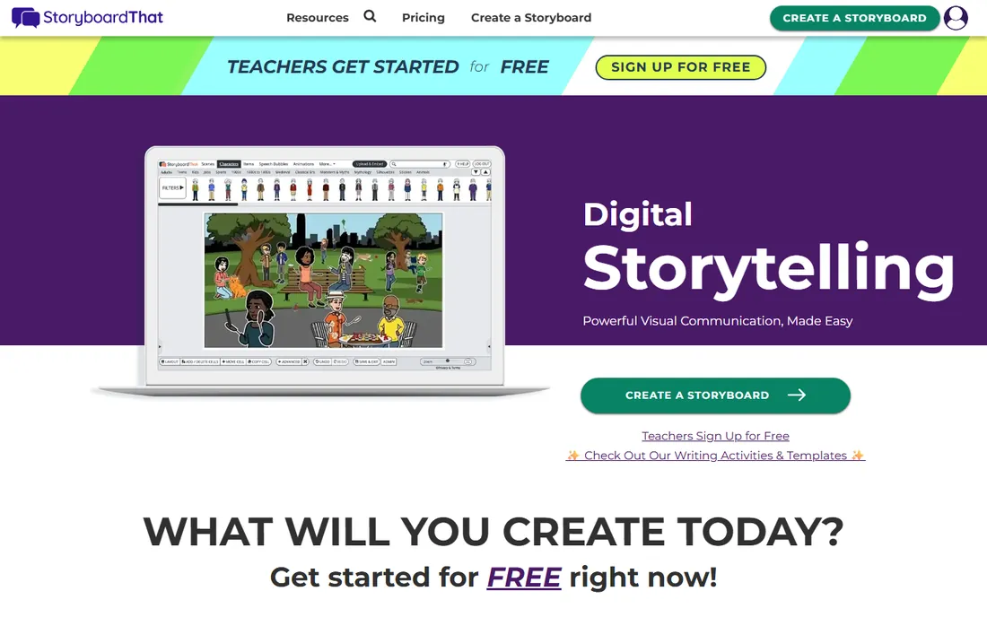 Storyboard That homepage