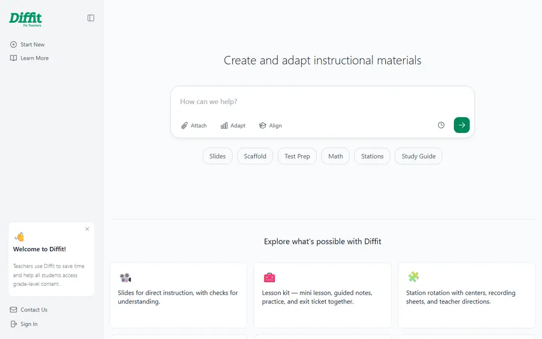 Diffit homepage