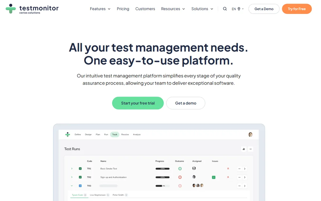 TestMonitor homepage