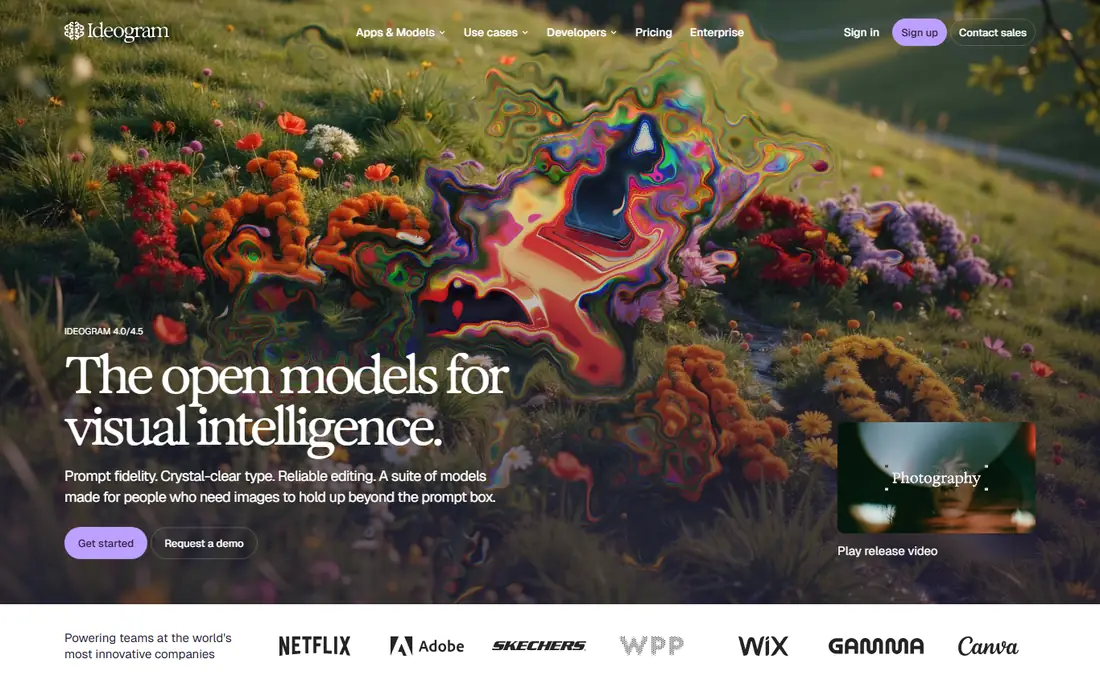 Ideogram homepage